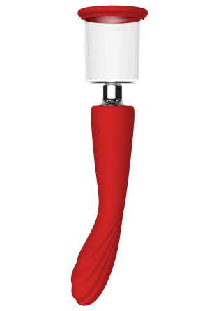 Двойной вибратор с 2 вакуумными насадками Dream Toys RED REVOLUTION GEORGIA Sex Aura Киев