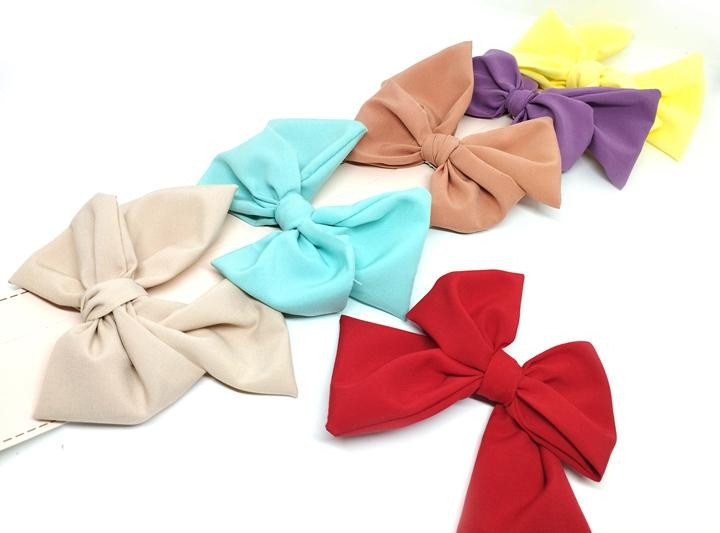 Шпильки бантики кольорові для волосся 6 шт Київ - фото 1