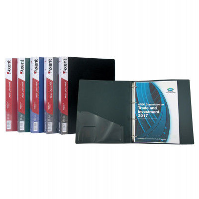 Папка на кольцах Axent А4 с 4-мя кольцами 700 мкм 35 мм Синяя (1208-02-A) Винница - изображение 2