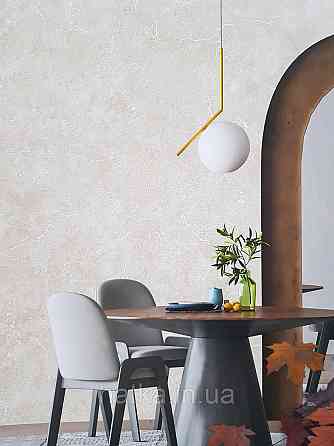 Шпалери вінілові на флізеліні гарячого тиснення DU&KA 1.06х10 вензель основа під штукатурку сірі коричневі Київ