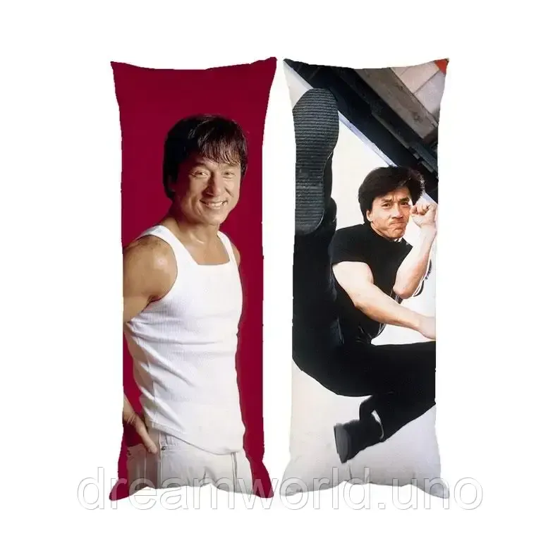 Подушка дакимакура Джеки Чан декоративная ростовая подушка для обнимания 30х60 Харьков - изображение 1