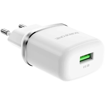 Зарядное устройство BOROFONE BA36A High Speed USB QC3.0 + cable USB to USB-C 18W White (6931474715975) Винница - изображение 1