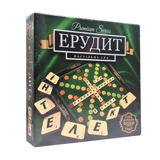 Игра настольная Эрудит БОЛ PREMIUM G-ER-U-01 на украинском языке Винница