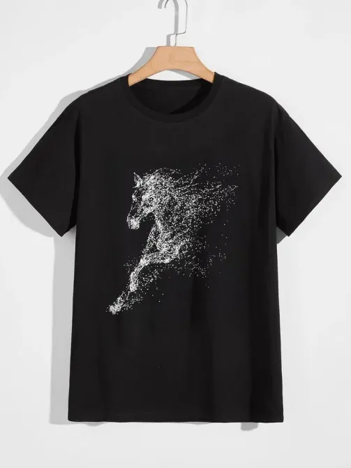 Футболка жіноча з принтом  46 Чорний 2664084871 Дніпро - фото 1