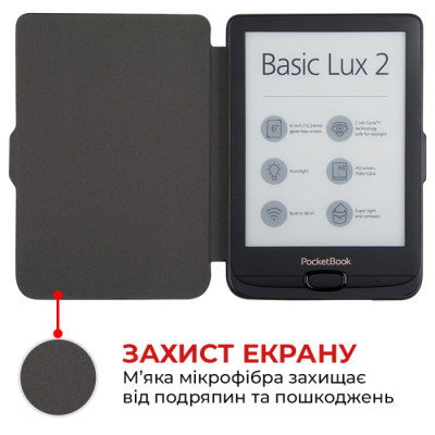 Чехол для электронной книги AirOn Premium PocketBook Touch Lux 5 608/628/633 black (6946795850194) Винница - изображение 2