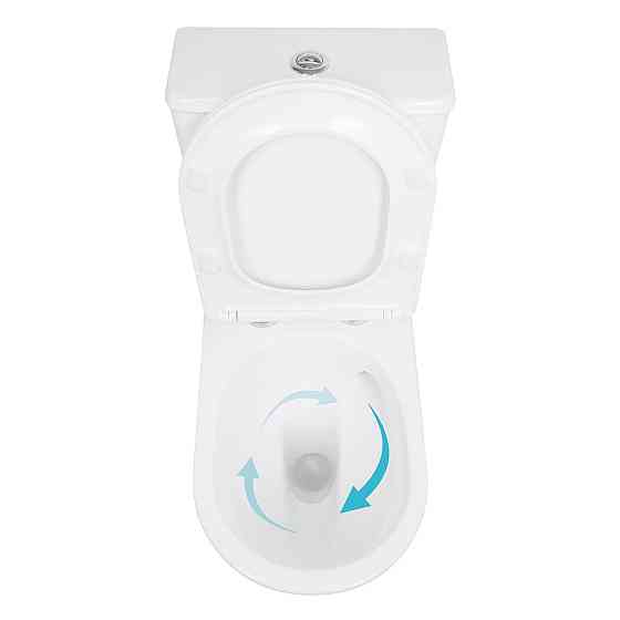 Унітаз підлоговий Qtap Leo Ultra Quiet 620×355×790 мм із сидінням Soft-close, White QTLEO27W49261 Київ