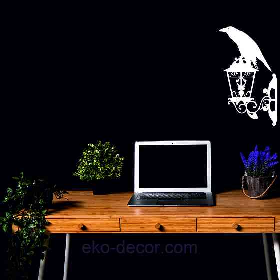 Декоративне настінне 3D Панно «Ворон» Декор на стіну з об'ємом Київ