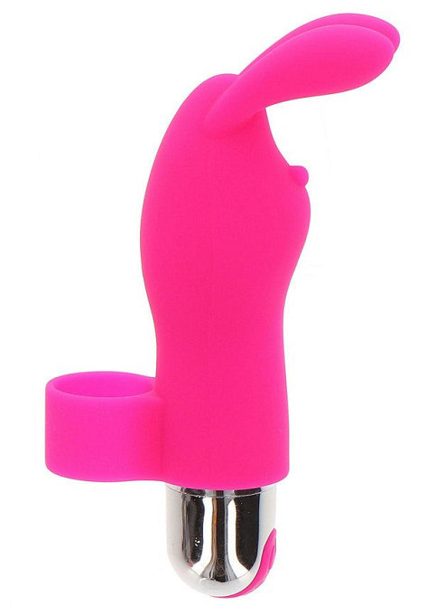 Вібратор на палець для клітора у вигляді кролика Toy Joy Bunny Pleaser Rechargeable рожевий Sex Aura Київ - фото 1