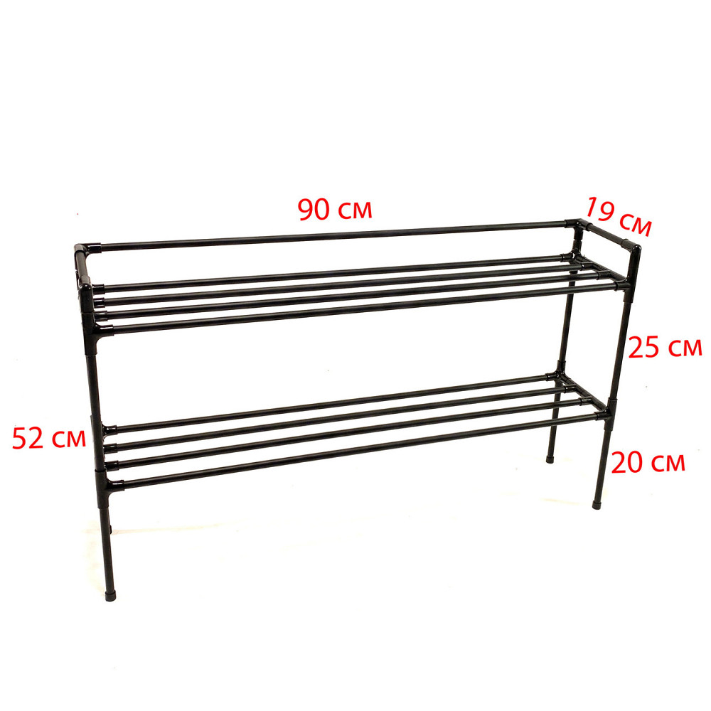 Дворівнева підставка для квітів на підвіконня Lucia Black 2 level. Полички для розсади, горщиків та  Борисполь - изображение 4