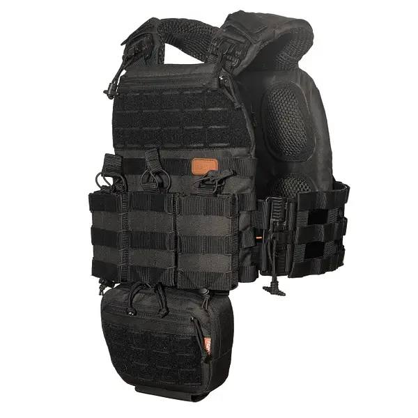 Тактичний комплект плитоноски М7 з 7 підсумками (без плит)  Чорний Вінниця - фото 1