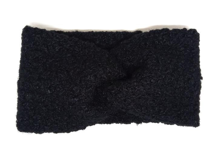 Повязка теплая на голову черная Киев - изображение 1