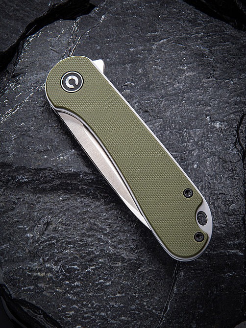 Ніж складаний кишеньковий Civivi Elementum, (7.5 см) D2 / G10 оливковий Київ - фото 4