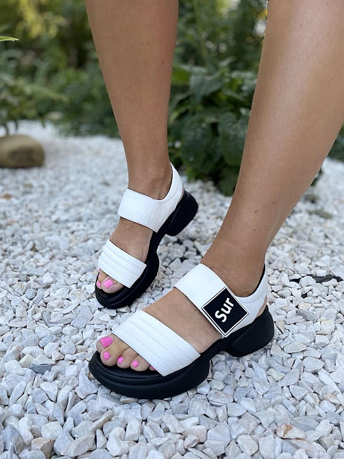 teona Босоніжки жіночі TEONA 165 білі (літо, шкіра натуральна) (4099) Коломия - фото 9