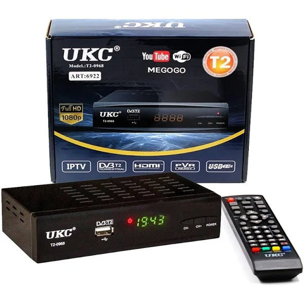 Тюнер DVB-T2 0968 METAL с поддержкой wifi адаптера SBR Киев - изображение 1