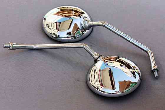 Зеркала мото (круглые) (mod:МТ) (хром) V Мукачево