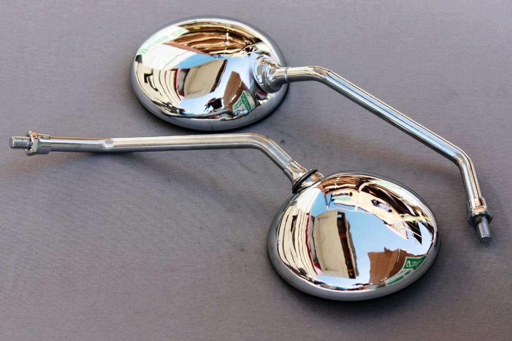 Зеркала мото (круглые) (mod:МТ) (хром) V Мукачево - изображение 1