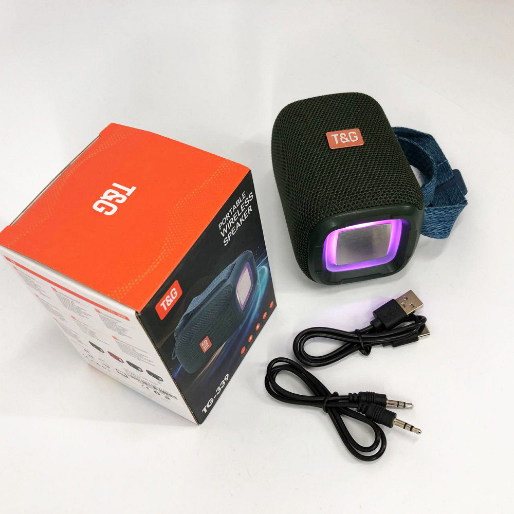 Портативна колонка з підтримкою bluetooth TG339, Портативна блютуз колонка світлодіодна IU-83 Львів - фото 10