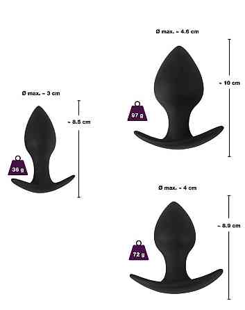 Набор из 3 анальных пробок Anal-Trainer-Set Sex Aura Киев