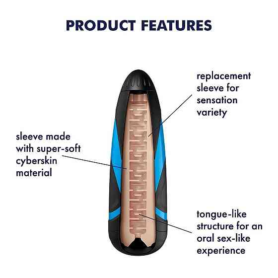 Запасной рукав-вставка для мастурбатора Satisfyer Men LUSTY TONGUES (мятая упаковка!!!) Sex Aura Киев