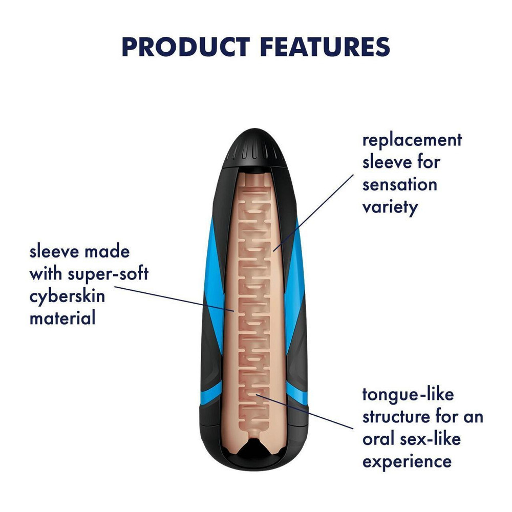 Запасной рукав-вставка для мастурбатора Satisfyer Men LUSTY TONGUES (мятая упаковка!!!) Sex Aura Киев - изображение 4