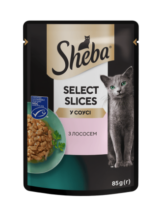 Вологий корм Sheba (Шеба) cig POU для дорослих котів з лососем в соусі 85 г Вінниця