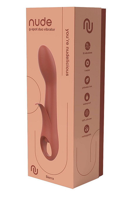 Вібратор Dream Toys Nude Sierra для точки G, коричневий Sex Aura Київ - фото 5