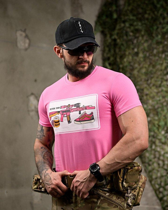 Бавовняна футболка Tactical pink ПП7756 Одеса - фото 4