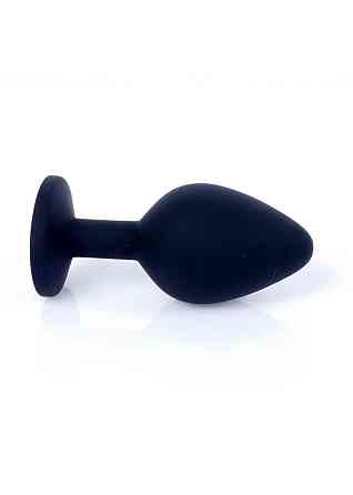 Анальная пробка - Jewellery Silicone Black Plug M Pink Sex Aura Киев