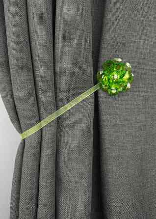 Магніти для штор і гардин Квітка набір 2 шт Зелений (81-307) Київ