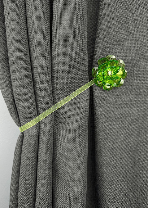 Магніти для штор і гардин Квітка набір 2 шт Зелений (81-307) Київ - фото 5