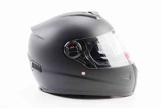 Шолом інтеграл, закритий+окуляри BLD-М61 М (57-58см), ЧОРНИЙ матовий Киев