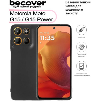 Чехол для мобильного телефона BeCover Motorola Moto G15 / G15 Power Black (713478) Винница - изображение 4