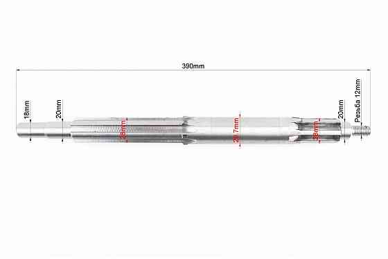 Вал КПП первинний (з валом відбора пот.) 390mm, JR-Q12E Киев