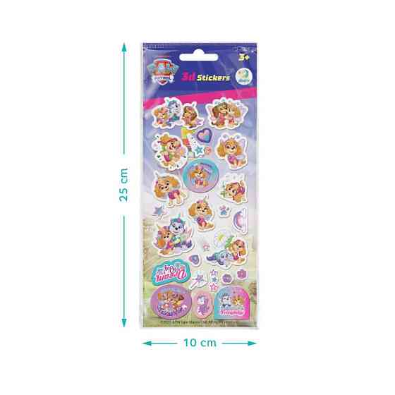 Дитячий набір 3D-наліпок "Paw Patrol. Щенята-Єдиноріжки" 200673, 1 аркуш Вінниця
