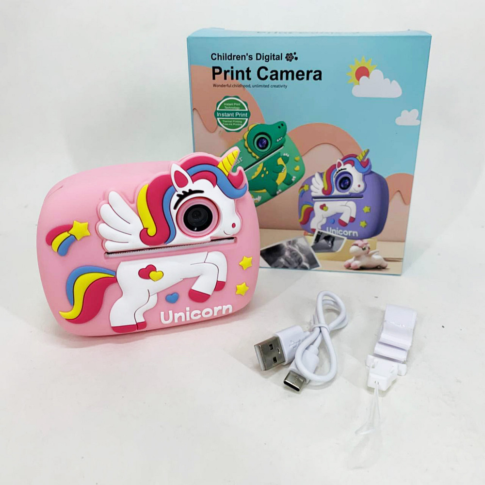 Дитячий фотик з вбудованим принтером для фото, Творчий міні-принтер для дітей Фотокамера творчості KC-46 Львів - фото 5
