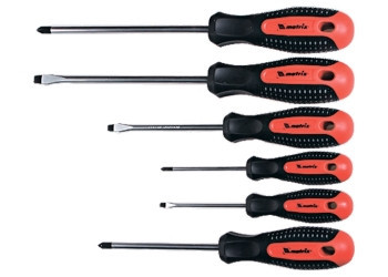 Набор профессиональных отверток Fusion, трёхкомпонентная рукоятка antislip, 6 штук CrV MATRIX Полтава - изображение 1