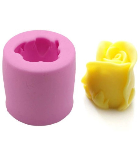 Молд силиконовый Роза 58м розовый Киев - изображение 4