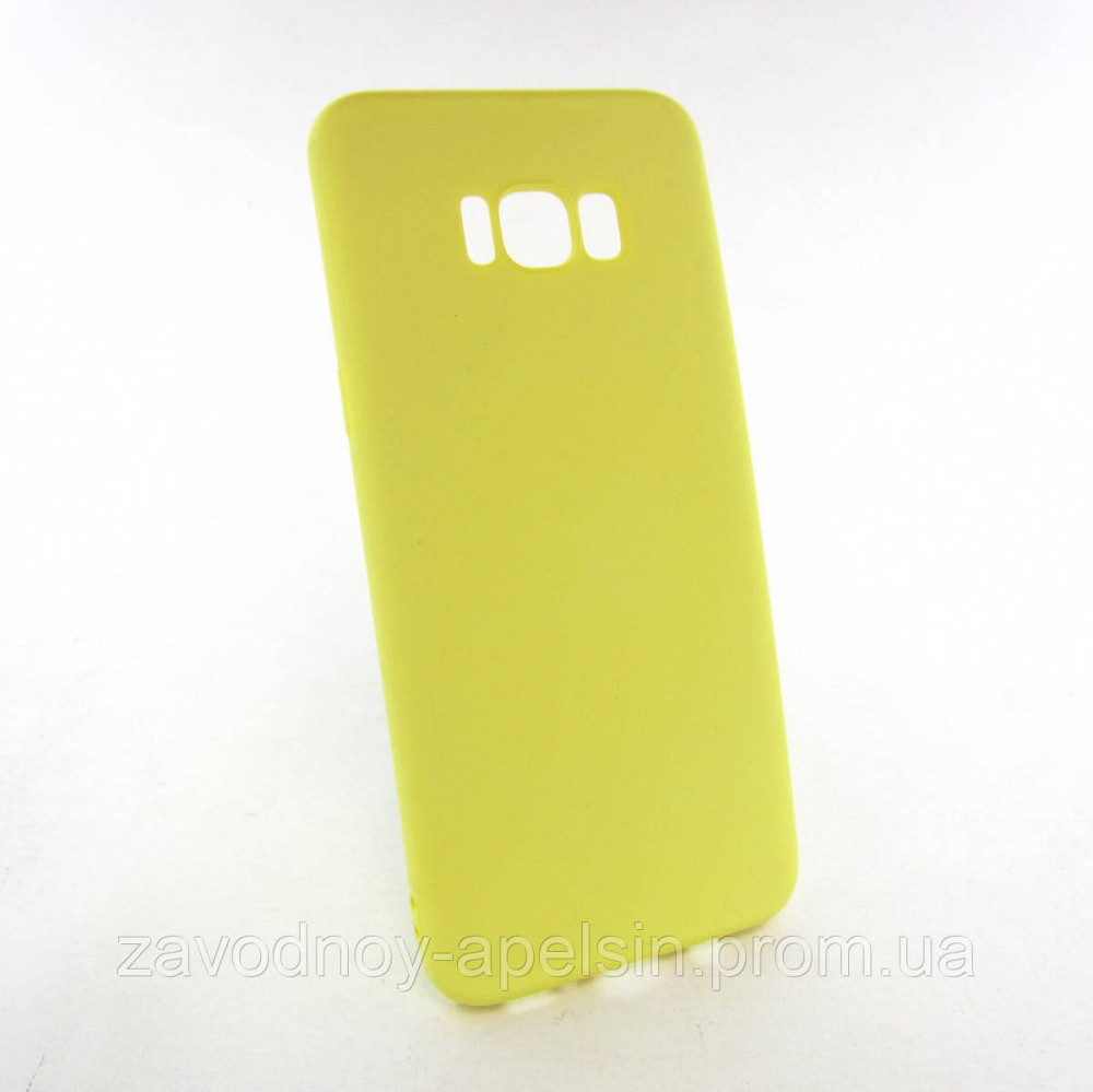 Samsung G955 S8+ Plus Чохол силіконовий (жовтий) Одеса - фото 1