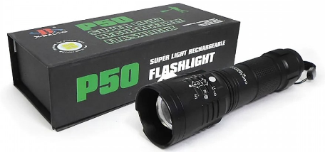 Ліхтарик ручний BAILONG BL-8900-P50 20 Вт, 1000 лм, 5 режимів роботи, до 1000м дальність 6810 Одеса - фото 5