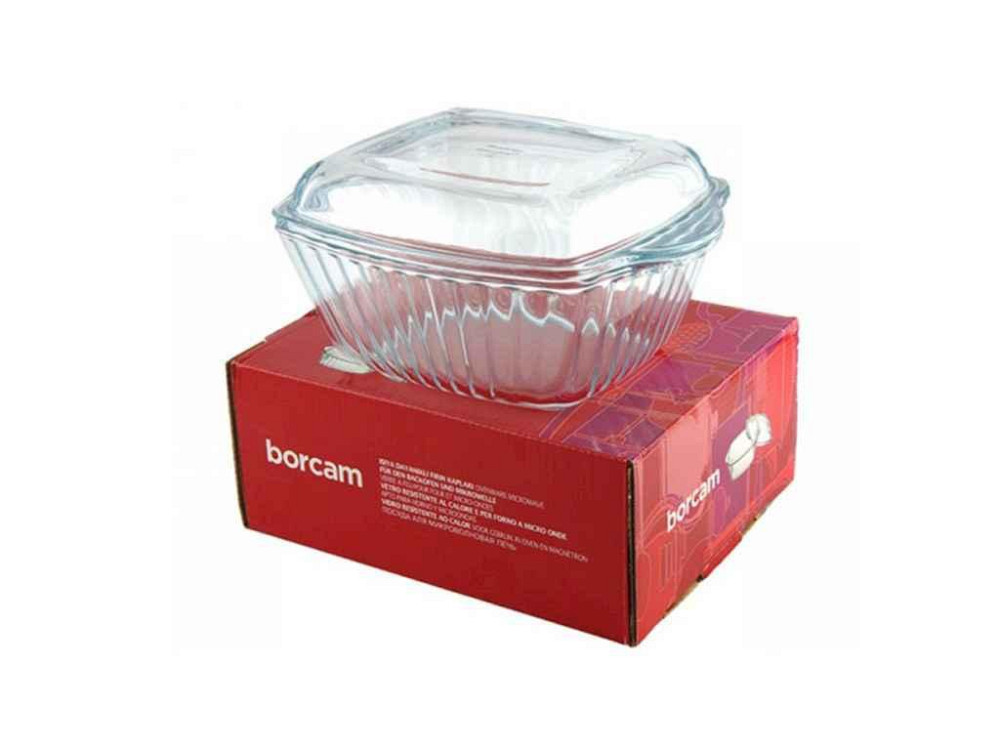 Каструля з кришкою 1,8л прямокутна BORCAM 59029 (под.уп.) ТМ PASABAHCE Киев - изображение 1