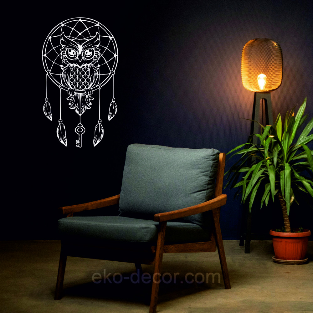 Декоративне настінне Панно «Ловець снів» Декор на стіну 90*53 см, Білий Київ - фото 9