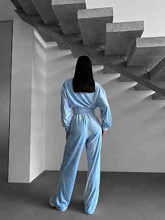 Жіночий прогулянковий костюм двійка: зіп кофта і штани з мармурового велюру Одеса