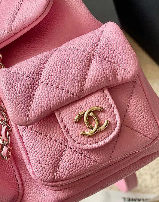 Женский кожаный рюкзак (Розовый) Киев - изображение 10