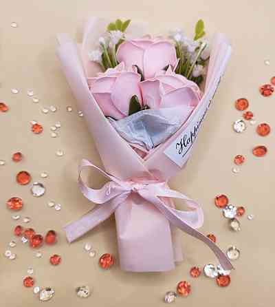 Мило-букет "Троянда" Рожевий Сміла