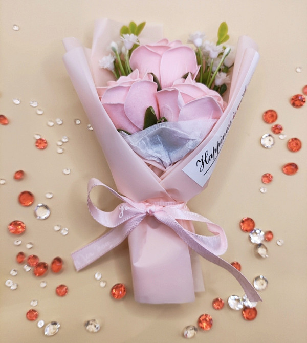 Мило-букет "Троянда" Рожевий Сміла - фото 4
