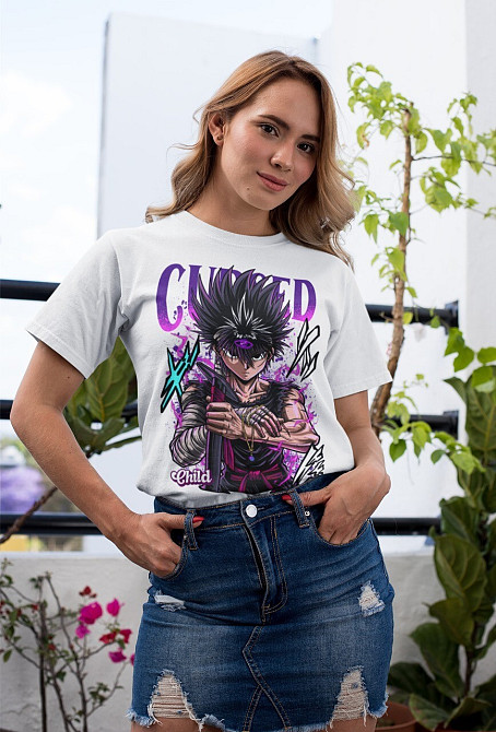 Футболка аниме Аниме Манга Хиеи Кувабара оверсайз (S/M/L) Черний AnimeJ0202 Днепр - изображение 3