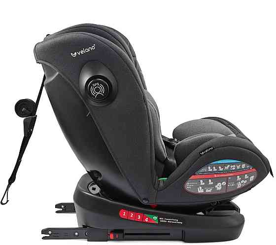 Автокрісло VELANO Aura 360° i-Size 40–150 см, ISOFIX, grey Київ