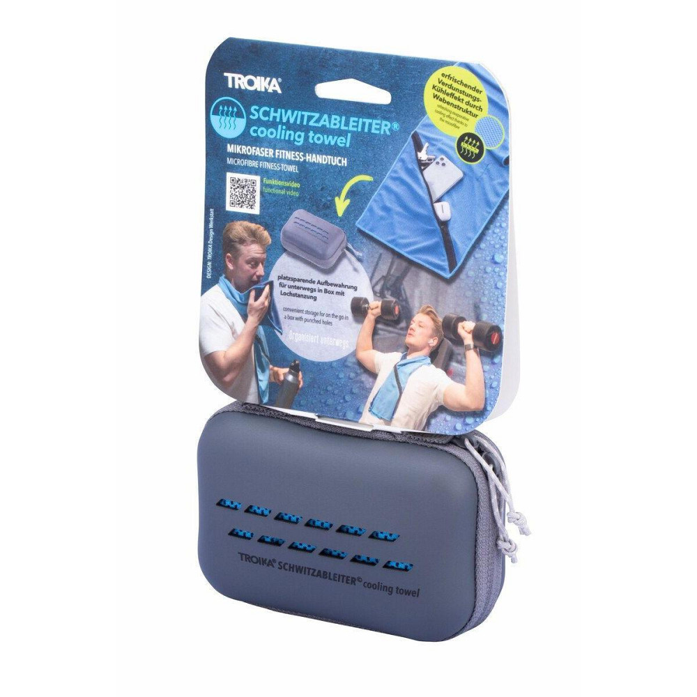 Полотенце для фитнеса Troika (113 x 25 см) эффект охлаждения Серый Киев - изображение 3