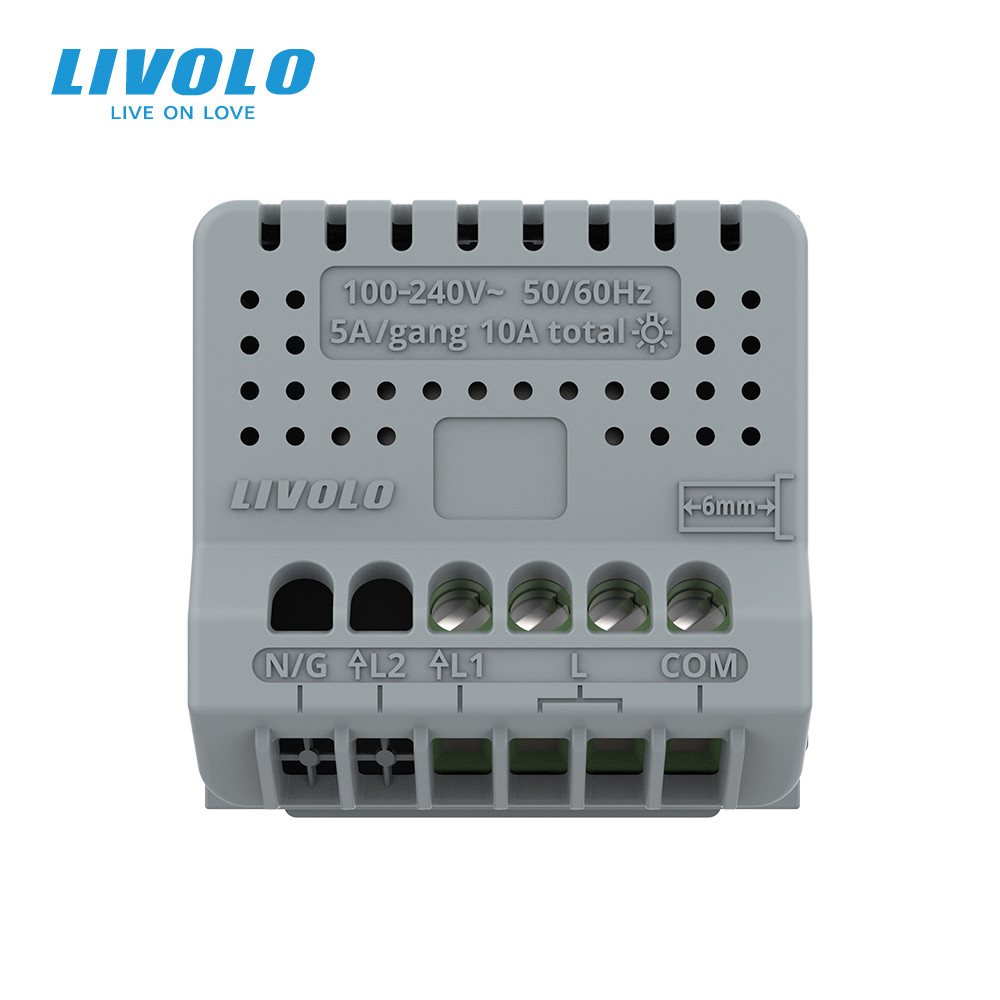 LIVOLO Розумний сенсорний димер LIVOLO, ZigBee, прохідний / перехресний, 2А 230В, без нейтралі, Коломия - фото 4