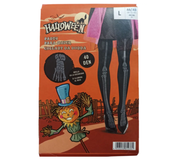 Колготки на Хелловін фосфорні 40 den чорний Київ